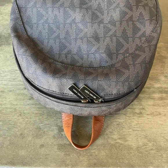 Michael Kors Dark Brown Monogram large Backpack - Picture 6 of 16
